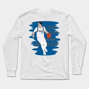 Luka Doncic with ball in hand Long Sleeve T-Shirt